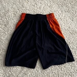 boys black and orange active shorts. size XS(5).